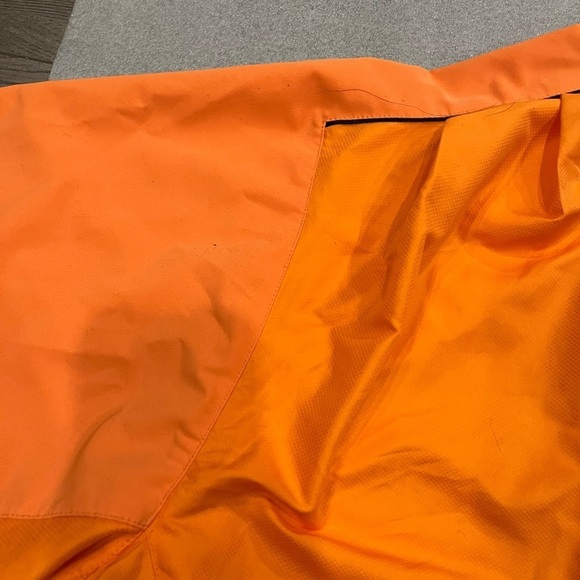 [L/Ptp26”]Zero Restriction Mens Orange Tour Series Wind S/S Shirt Jacket 1/4 Zip - Picture 11 of 11